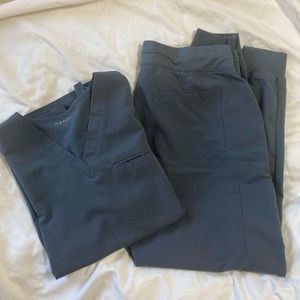 Womens Mandala Pewter Scrub Set size L